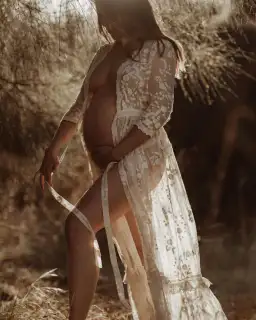 Spell Chloe Duster Off White Size XL for rent on The Volte - image 3