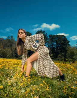 The Wolf Gang Marrakesh Cut Out Dress Black Wave Print Size 6 for rent on The Volte - image 3