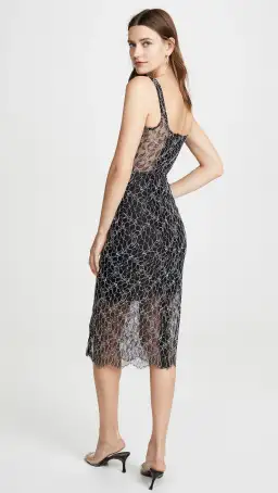 Dion Lee Vein Lace Corset Dress Black Size 8 for rent on The Volte - image 3