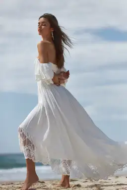 Coven & Co Folklore Gown White Size M / AU 12 for rent on The Volte - image 2