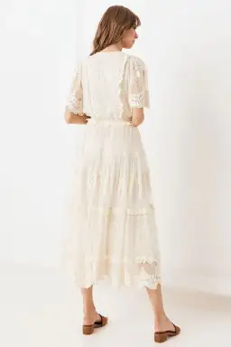 Spell & the Gypsy Dawn Lace Gown Cream Size M for rent on The Volte - image 5