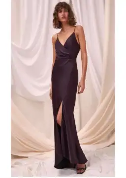 C/MEO Collective No Less Gown Aubergine Size 4 for rent on The Volte - image 1