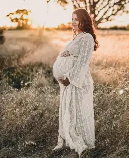 Coven & Co Pirate Queen Maxi Dress Warm Ivory Size L/AU 14 for rent on The Volte - image 1