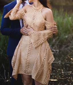 Thurley Gold Sonnet Mini Dress  for rent on The Volte - image 1