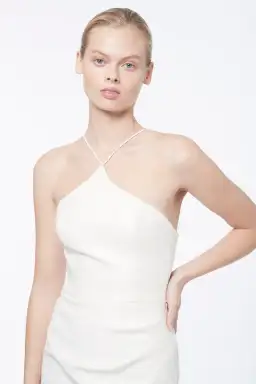 MANNING CARTELL Canvas Raffia Midi Dress WHITE Size AU 6 for rent on The Volte - image 2