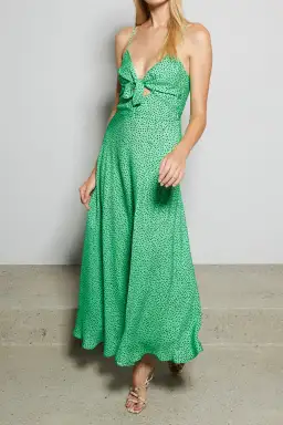 Bec & Bridge Neve Dress Green Print Size 12 for rent on The Volte - image 2