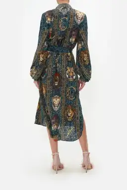 Camilla High Low Midi Shirt Dress Print Size 6 for rent on The Volte - image 2