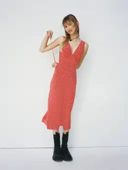 Realisation Par The Stephanie Dress Paradiso Print Red Size XS 