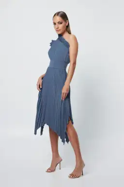 Mossman The Lady Like Midi Dress Blue Size 6 for rent on The Volte - image 3