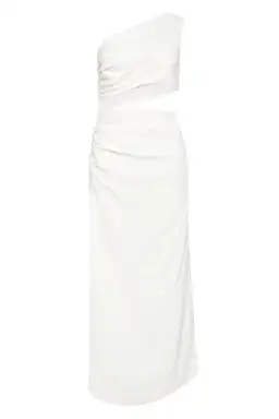 Sir The Label Clemence One Shoulder Midi Dress in Ivory Size 0 for rent on The Volte - image 5