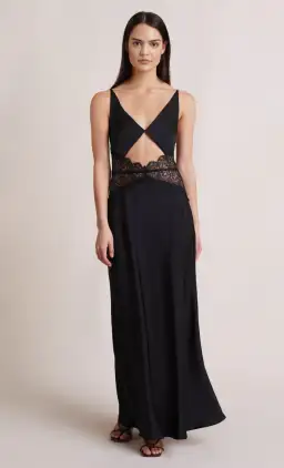 Bec & Bridge Camille Maxi Dress Black Size 8