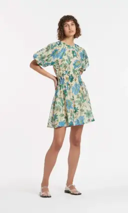 Sir The Label Celia Open Back Mini Dress Print Size 10 for rent on The Volte - image 1