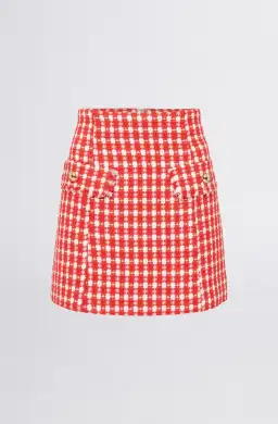 Sheike Alice Check Jacket and Skirt Set Red Size 6 for rent on The Volte - image 3