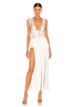 Bronx and Banco Issa Blanc Gown White Size XXS / AU 4 for rent on The Volte - image 1