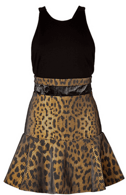 Camilla and Marc Venice of Gold Dress Cheetah Print Size 8 for rent on The Volte - image 3