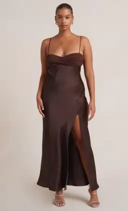 Bec & Bridge Julieta Maxi Dress in Chocolate Brown Size 14 for rent on The Volte - image 5