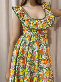 Alemais - Cabana Midi Apron Dress Print - Size 10 for rent on The Volte - image 5