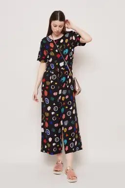 Gorman Atelier Bingo Jumpsuit Fleur Noire Size 14 for rent on The Volte - image 1