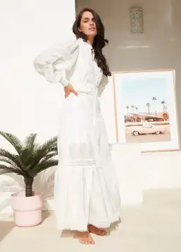 Mackenzie Mode Monarch Maxi Dress White Size 12 for rent on The Volte - image 2