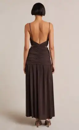 Bec & Bridge Joelene Maxi Dress Cognac Brown Size S for rent on The Volte - image 3