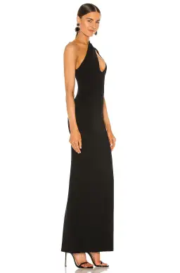 Solace London Krista Maxi Dress Black Size 8  for rent on The Volte - image 1