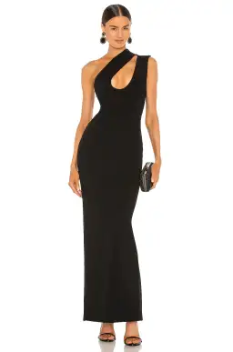 Solace London Krista Maxi Dress Black Size 8  for rent on The Volte - image 2