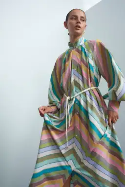 Alemais Lillian Midi Dress Print Size 14