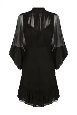 Shona Joy Clemence Long Sleeve Mini Dress Black Size 12 for rent on The Volte - image 2
