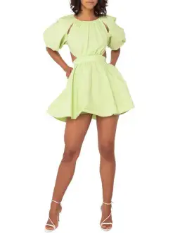 Mossman The Seahaze Mini Dress Green Size 8 for rent on The Volte - image 1