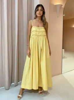 Bec and Bridge Eli Maxi Dress Yellow Size 8 for rent on The Volte - image 1