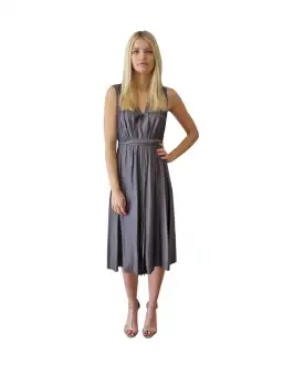 Scanlan Theodore V Neck Dress Grey Size 8
