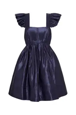 Aje Revitalise Frill Mini Dress Indigo Size 4 for rent on The Volte - image 5