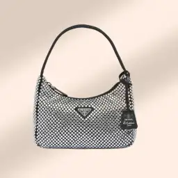 Prada Satin Mini Bag with Crystals for rent on The Volte - image 1