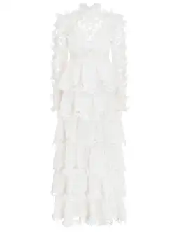 Zimmermann Luminous Embroidered Gown Natural Size 2 for rent on The Volte - image 3