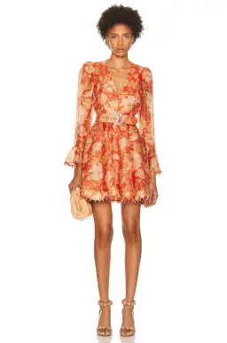 Zimmermann Kaleidoscope Mini Dress Amber Floral Size 1 / Au 10 for rent on The Volte - image 1