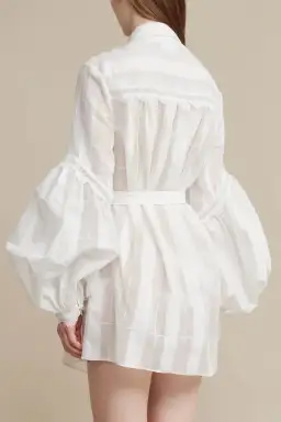 Acler The Rusper Dress in Ivory Check Size 8