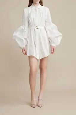 Acler The Rusper Dress in Ivory Check Size 8