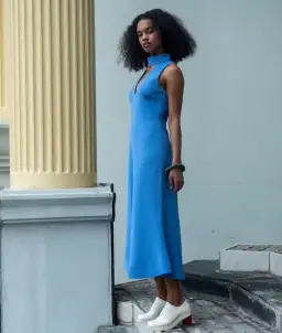 C/Meo Collective First Thing Dress Blue Size 10  for rent on The Volte - image 2