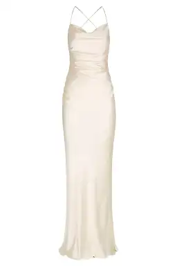 Shona Joy La Lune Lace Back Maxi Dress Cream Size 6 for rent on The Volte - image 6