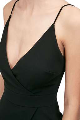 NICHOLAS - Fringe Crepe Wrap Cami Dress