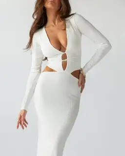 Arcina Ori Aston Maxi Dress White Size 6 for rent on The Volte - image 2