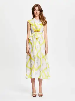 Alice McCall LA Girl Midi Dress Citrus Size 6 for rent on The Volte - image 1