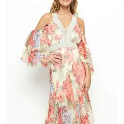 Alice McCall The Dreamer Midi Dress Morning Floral Size 6  for rent on The Volte - image 1