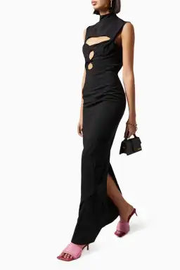Jacquemus La Robe Palmi Maxi Dress Black Size 38 for rent on The Volte - image 4