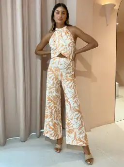 Issy Reflection Jumpsuit Paradise Print Size 6