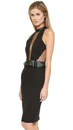 Shakuhachi Sheer Panel Dress Size 10