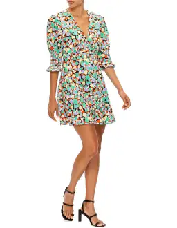 Rixo Juni 80s Micro Shell Dress Print Size 6 for rent on The Volte - image 4