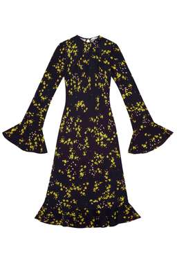 By Johnny Black Daisy Frill Sleeve Slip Dress Size 10