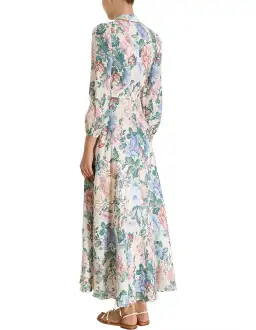 Zimmermann Verity Plunge Long Dress Dreamy Print Size 2/ AU 12  for rent on The Volte - image 3