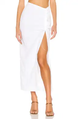 Natalie Rolt Bellini Crop Top Size 8 and Skirt Size 6 Set White for rent on The Volte - image 4